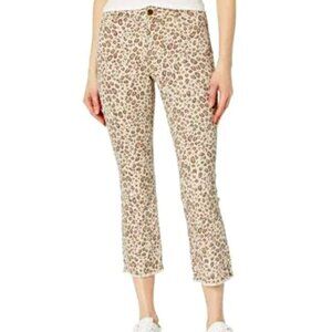 Sanctuary Connector Kick Crop Leopard Cheetah Jean Size 31